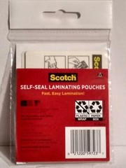 Scotch Self-Sealing Laminating Pouches – Wallet Size 2.5″ x 3.5″ – 5 Pack