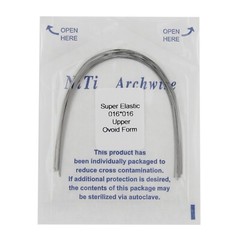 100pcs Dental Ortho Arch Wire Natural Niti Stainless S Round Rectangular Ovoid