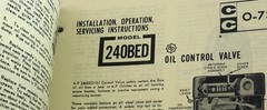 Various Controls Company AP Equip Oil Operating Service Instructions Manuals CC