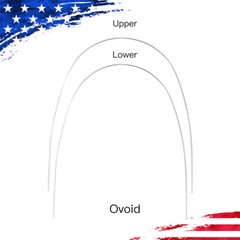 USA Dental Orthodontic Super Elastic NITI Round Arch Wires All Sizes Ovoid Form
