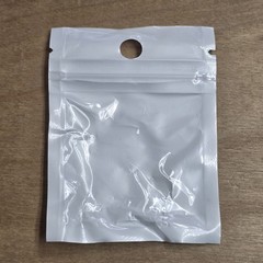50x 2″ x 3″ Small Resealable Bags Hang Hole Clear/White Jewelry Coin 80x60mm