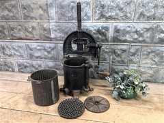 Enterprise 4 Qt Lard Press Cast Iron Sausage Stuffer Fruit Apple Cider Farm Y