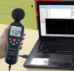 Portable Digital Decibel Meter 30–130dB with Data Logging for Home & Office