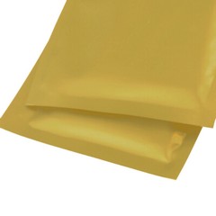 100 Flat Clear/Silver/Gold Metallized Foil Resealable Bags 8.5x13cm (3.3×5.1″)