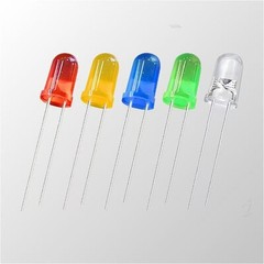 100pc 3mm 5mm LED Light Blue Red Green White Yellow Purple Orange Light DIY Kit