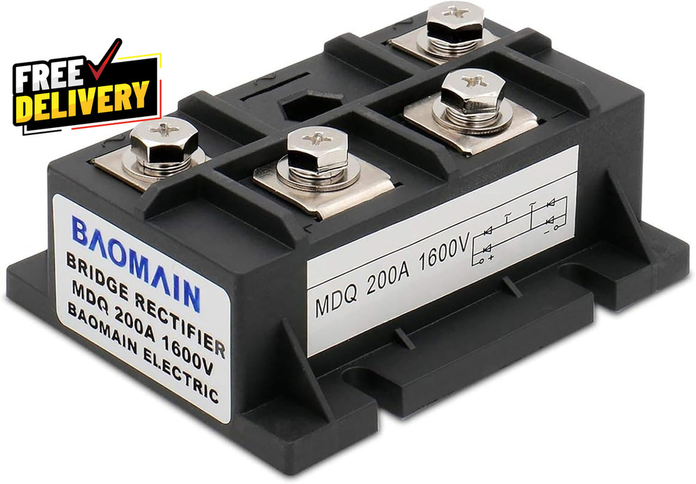 High Power MDQ-200A 200A 1600V Single-Phase Full Wave Bridge Rectifier Module..