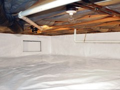 1200 sqft 4×300 Reinforced Vapor Barrier Encapsulation Pier Wrap Crawlspace Roof