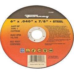 Forney Type 1 6 In. x 0.040 In. x 7/8 In. Steel Cut-Off Wheel 71797 Forney 71797