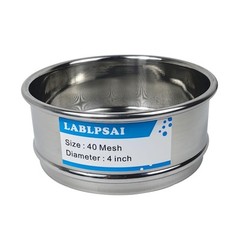 40 Mesh Lab Sieves 4″ Diameter 304 Stainless Steel Wire Cloth Test Industrial