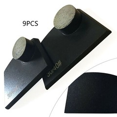 9Pcs Diamond Grinding Round Button Lavina Edco Floor Concrete Grinder Grit 30/40