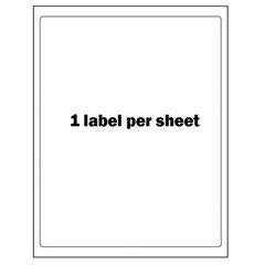 8.5″x11″ Full Sheet Address Shipping Labels Blank Self Adhesive 8-1/2″ x 11″ UPS