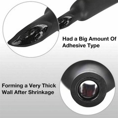 20ft Black Φ1/4″ (6.4mm) Heat Shrink Tubing 3:1 Dual Wall Adhesive Glue Lined US