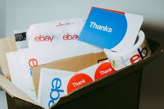 39 Ebay Branded Shipping Supplies STARTER KIT Box Envelopes Tape Tissue Postcard