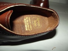 Iron Age Safety Shoes Mens9M Brown Leather Wingtip Steel Toe Oil Proof Bostonian