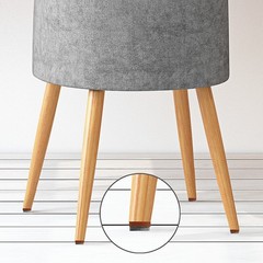 ALIMITOPIA 40pcs Screw-on Furniture Felt Pad Chair Glide 28mm(Brown), Brown