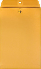 Clasp Envelopes, Brown Kraft, 10 X 15 Inches, Box of 100 (37898)