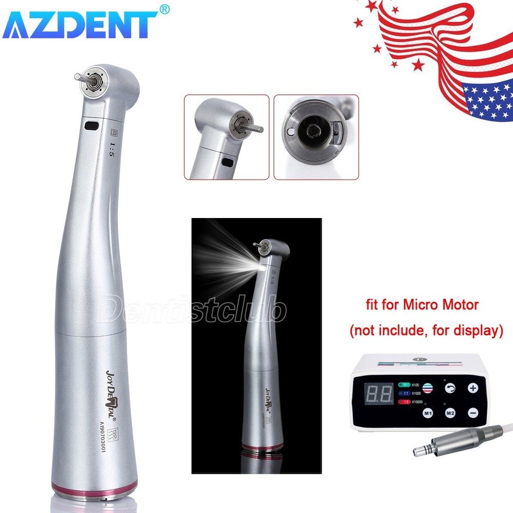 Dental LED Brushless Electric Micro Motor 1:5 Increasing Contra Angle Handpiece