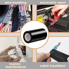 New Electrical Tape Wiring Harness wire (Black, 3/4″ W x 20ft L) auto truck