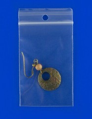 6″x4″ Hang Hole Zip Top Lock Seal Reclosable Poly Bags Zipper Baggies 4Mil
