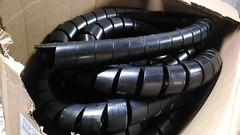 Caplugs FRAS-75 66 Ft L Black Fire Resistant Anti-Static Spiral Wrap