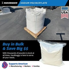 Sandbaggy Sodium Polyacrylate Crystals – Safe & Non Toxic – Made in the USA