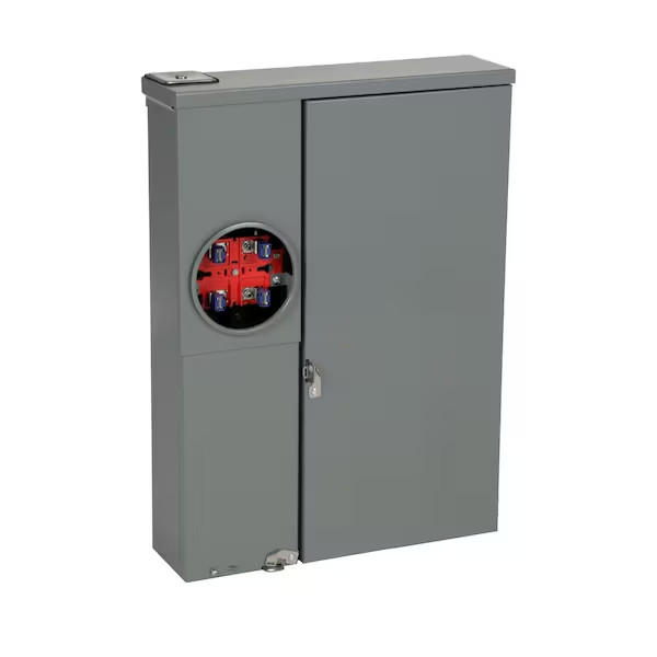 SQUARE D SC816F200PS HOMELINE 200 AMP METER BREAKER PANEL