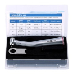Dental LED Handpiece 1:5 Fiber Optic Contra Angle Ceramic Push Button E-type