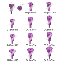 Healing Abutment Cap RC NC Titanium Fit Straumann ITI BLT Regular Narrow Cross