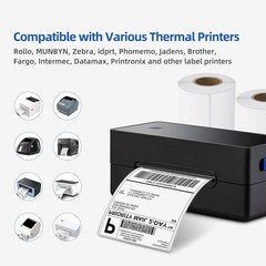 Fanfold & Roll 4″x6″ Direct Thermal Shipping Labels For Zebra Eltron and Rollo
