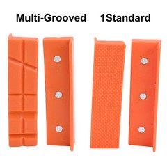1 Pair Orange 4/5/6/8″ Soft Vise jaws Magnetic Reversible Pads Cover Rubber