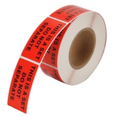500/Roll 1″ x 2″ This is a Set Do Not Separate Stickers Warning Labels Adhesive