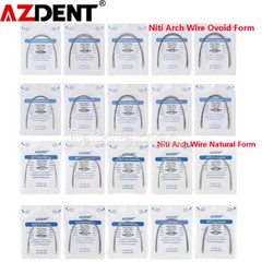 AZDENT Dental Orthodontic Super Elastic Niti Arch Wire Round Ovoid/Nature Form