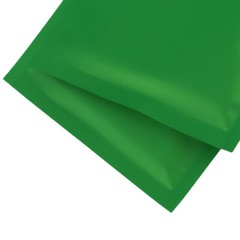 100 Matte Green Mylar Foil Semi-Clear Window Resealable Zip Seal Food Pouch 3×5″
