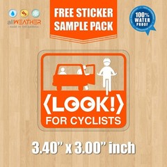 (4 pcs) In Car Camera Recording Stickers Dash Cam Video on Board Bumper Decals