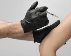 First Glove Black Nitrile Light Industrial Disposable Gloves 3 Mil, Latex Free