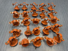 25 x VH0075CP Bell Van Hanger 3/4 in Pipe/Tube Carbon Steel Copper Epoxy Coated