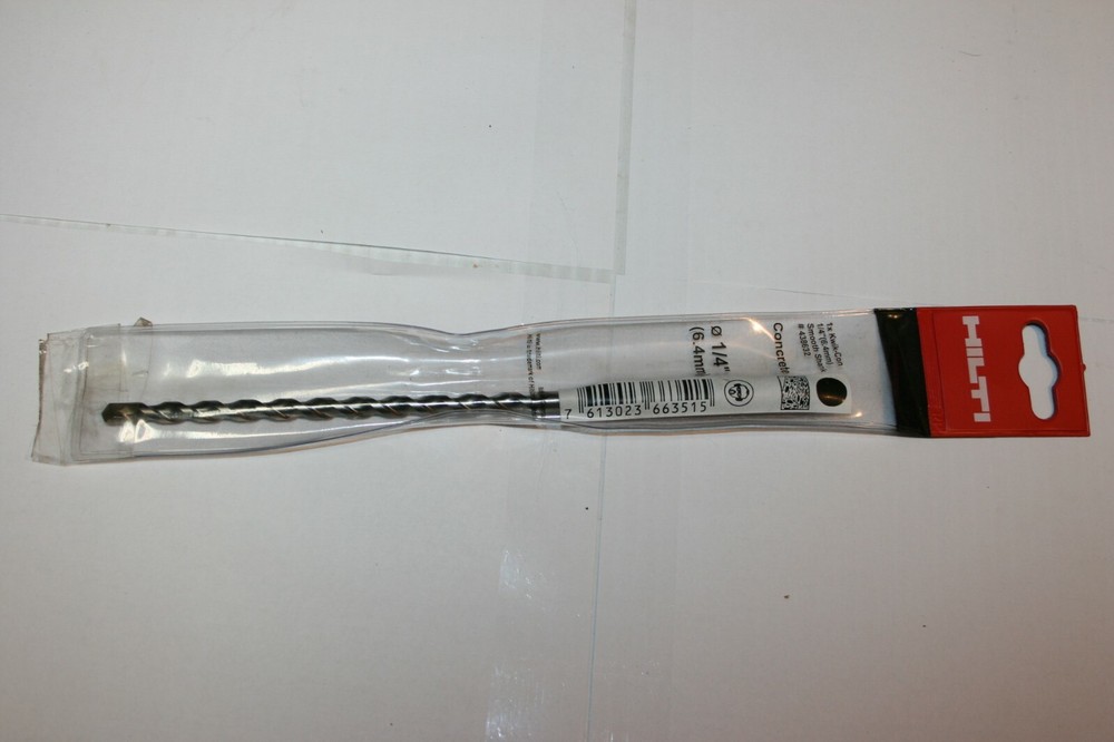 HILTI CONCRETE Drill bit KC II+ 1/4″ (6.4MM) Smooth Shank Anchor Systems