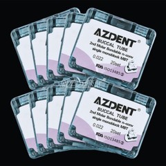 AZDENT Dental Orthodontic Buccal Tubes 1st 2nd Molar Tube Roth MBT 022 Bondable
