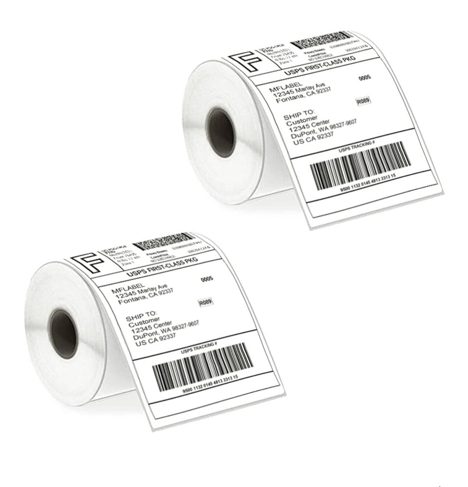 4×6 Direct Thermal Shipping Address Printing Labels 500/Roll Zebra/Rollo/Others