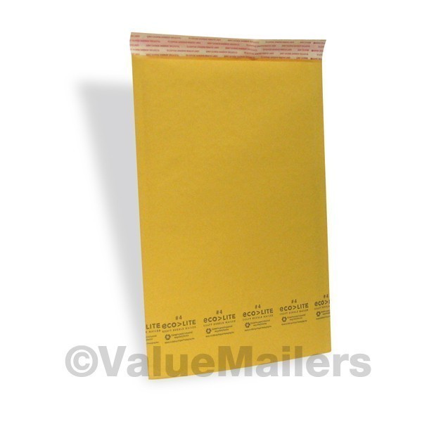 25 #4 9.5×14.5 ” Ecolite ” Kraft Bubble Mailers Padded Envelopes Bags