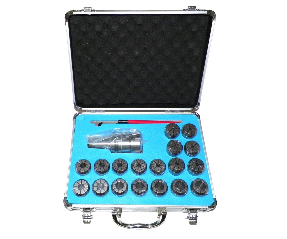 ZLIVECENTER BT30 ER32 MILLING COLLET CHUCK SET 18 PCs PROJ. 2.76″ BAL.25,000RPM