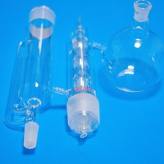 1 set of lab glass soxhlet extractor kit 1000 ml, 500 ml, 250 ml, 150 ml