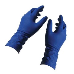Emerald Latex Glove Total Max High Risk Latex Powder-Free Exam Gloves 15mil Blue