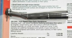 Star Dental DentalEz 430 SWL High Speed Fiber Optic Handpiece 6 Month Warranty
