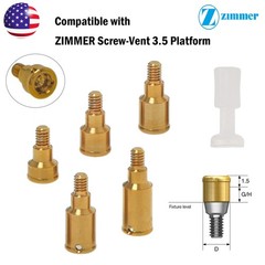 Dental Zest Locator Attachment Abutment for Zimmer ZimVie 3.5mm Implant platform