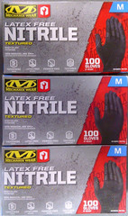 CASE OF 1,000 Mechanix Wear: Med Latex Free 5 Mil Nitrile Textured Gloves Black