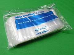1000 Reloc Zippit Bags 3×3 Zip Seal Lock Clear 2mil Poly Zip Slide Lock Bag 3″