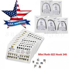 1/10packs Dental Orthodontic Brackets Braces /Supper Elastic Niti Arch Wires OR