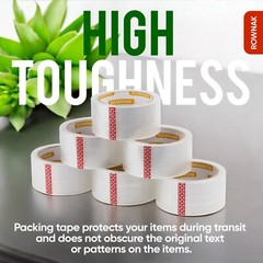 ROWNAK Clear Packaging Tape 12rolls–3.2mil Thick, 2.0 inches Wide,60 Yards Roll