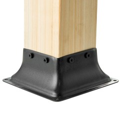 VEVOR 4Pcs 4×4 Post Base Brackets Heavy Duty for Standard Wood Post Anchor